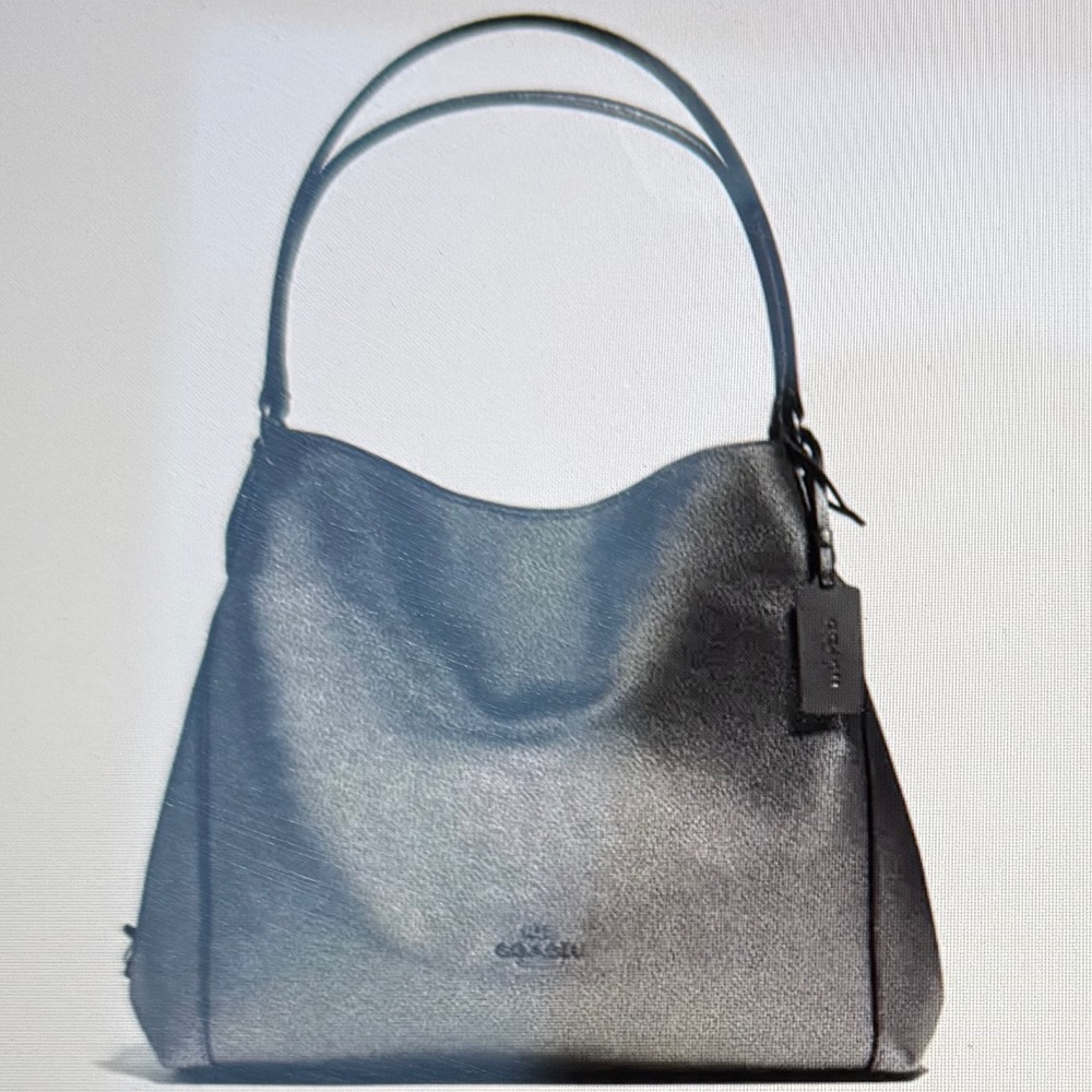 Coach Edie Shoulder Bag 31 In Metallic Pebble Leather No.G1480 33520